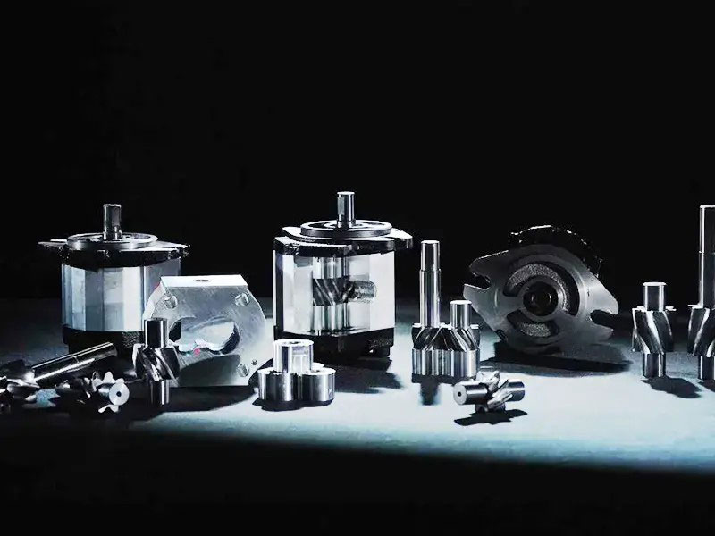 Ultra-quiet arc gear pump