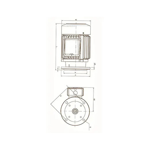 Vertical hydraulic special motor (extended type) HSL